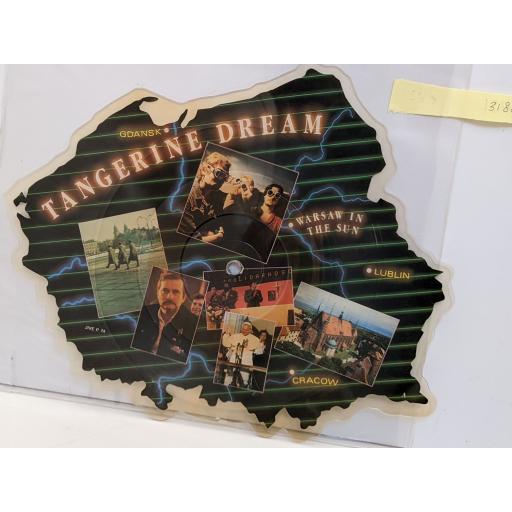 TANGERINE DREAM Warsaw in the sun 7" cut-out picture disc single. JIVEP74