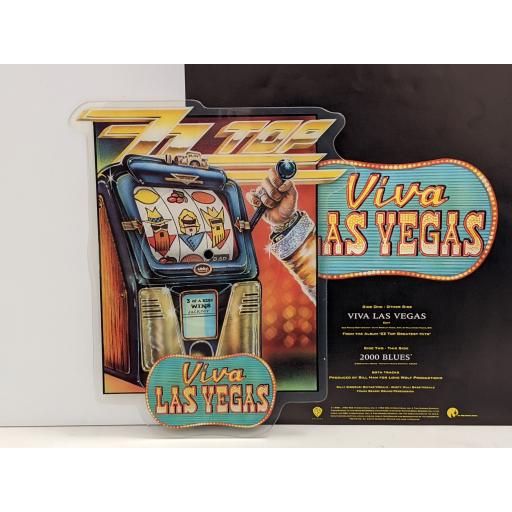 ZZ TOP Viva Las Vegas 7" limited edition cut-out picture disc single. W0098P