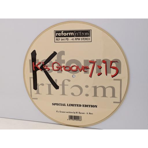 K (65) K's groove 10" picture disc 45 RPM. 8017983000486