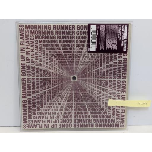 MORNING RUNNER Gone up in flames 7" cut-out square picture disc single. 094633