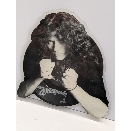 WHITESNAKE Guilty of love 7" cut-out picture disc single. BPP420