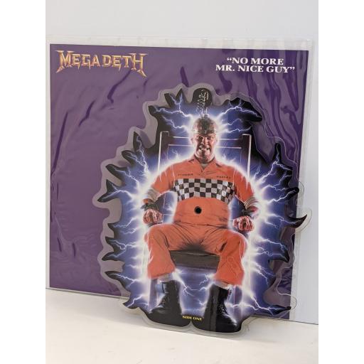 MEGADETH No more Mr. Nice Guy 7" cut-out picture disc single. SBKPD4