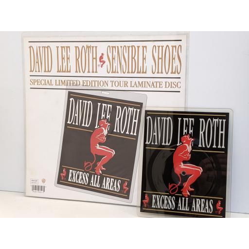 DAVID LEE ROTH Sensible shoes 7" limited edition cut-out laminate picture disc single. W0016P
