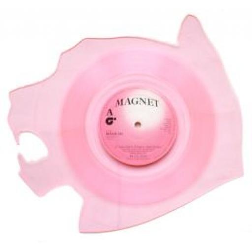 BLUE ZOO (I just can't) forgive and forget 7" cut-out pink picture disc single. MAGS241