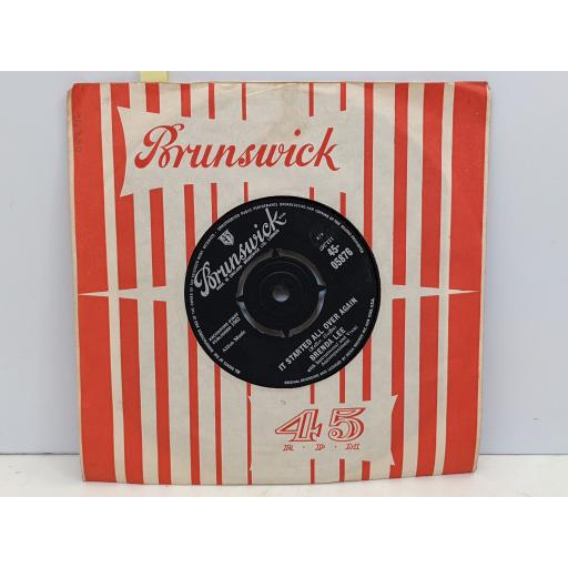 BRENDA LEE It started all over again 7" single. 4505876
