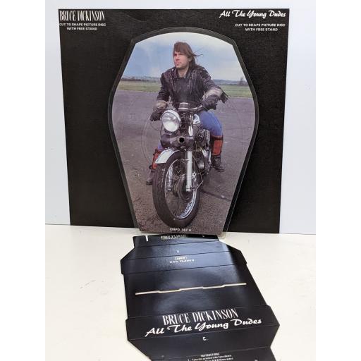 BRUCE DICKINSON All the young dudes 7" cut-out picture disc single. EMPD142
