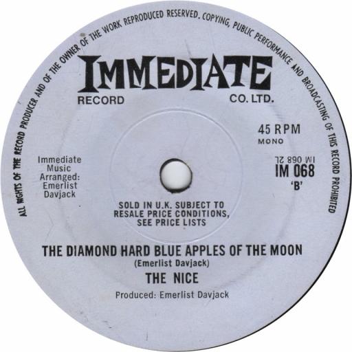 THE NICE America 7" single. IM068