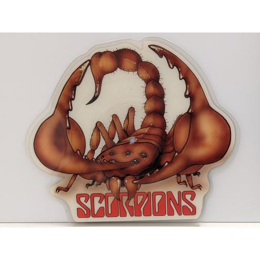 SCORPIONS Rhythm of love 7" cut-out picture disc single. HARP5240