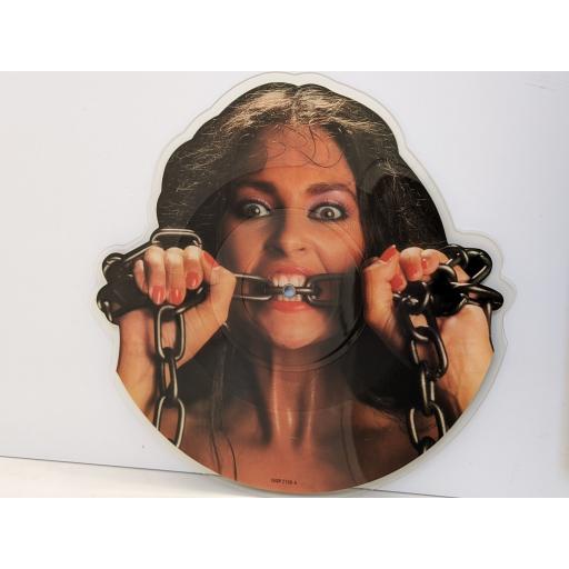 WAYSTED Women in chains 7" cut-out picture disc single. CHSP2736