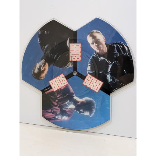 BROS Drop the boy 7" cut-out picture disc single. ATOMW3