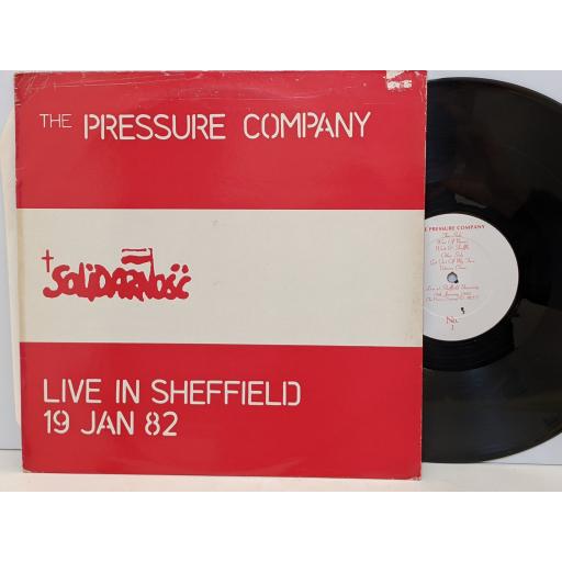 THE PRESSURE COMPANY Live in Sheffield 19 JAN 1982 12" vinyl EP. SOLIDNO1