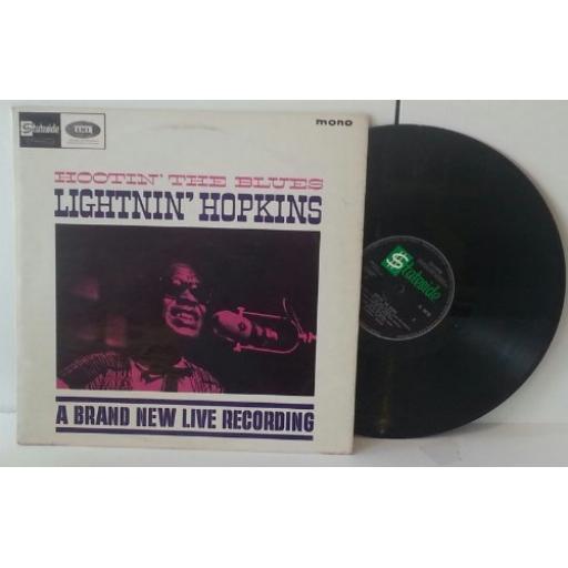 LIGHTNIN' HOPKINS hootin' the blues a brand new live recording, mono