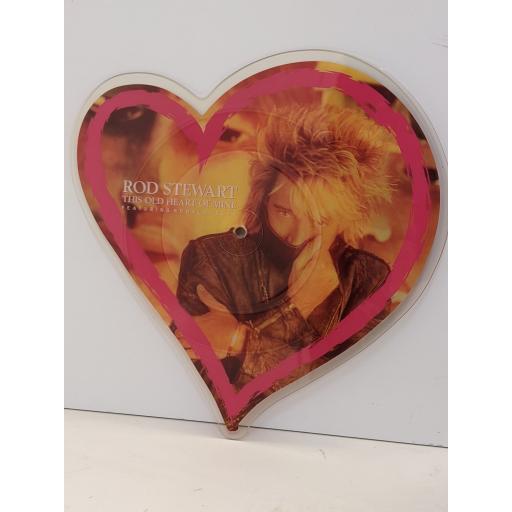ROD STEWART FEATURING RONALD ISLEY This old heart of mine 7" cut-out picture disc single. W2686P