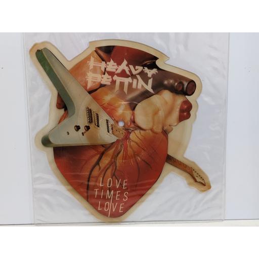 HEAVY PETTIN Heart times love 7" cut-out picture disc single. HEPP3
