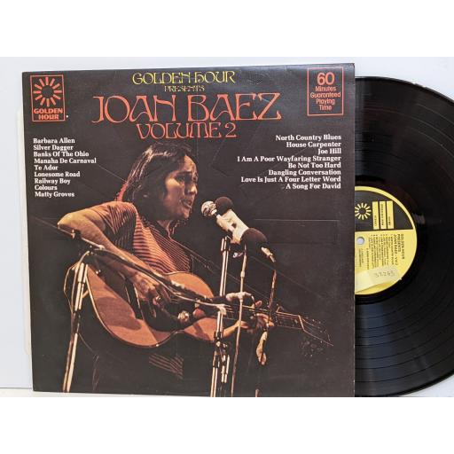 JOAN BAEZ Volume 2 The Golden hour collection 12" vinyl LP. GH863