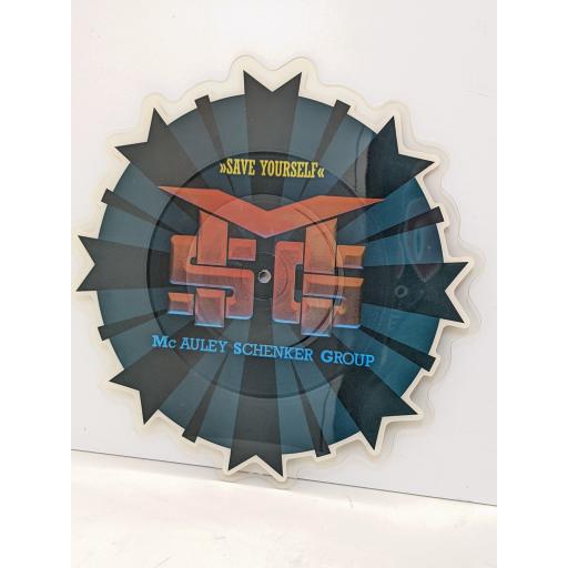 MCAULEY SCHENKER GROUP Save yourself (single-edit) 7" cut-out picture disc single. ELECTROLA