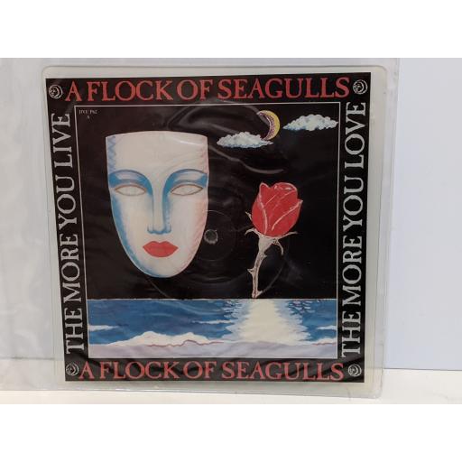 A FLOCK OF SEAGULLS The more you live the more you love 7" cut-out picture disc single. JIVEP62