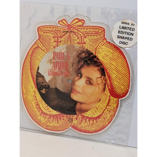 PAULA ABDUL Knocked out 7" limited edition cut-out picture disc single. SRNS92