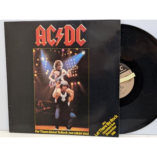 ACDC For those who rock about (we salute you) / Let there be rock 12" single. K11721T