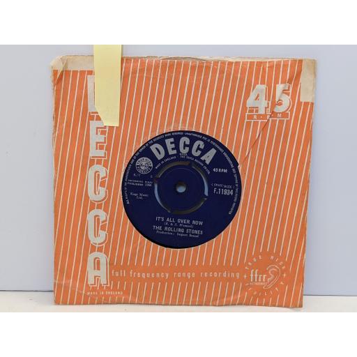 THE ROLLING STONES It's all over now 7" single. F.11934