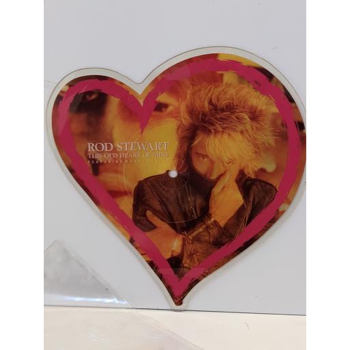 ROD STEWART This old heart of mine 7" cut-out picture disc single. W2686P