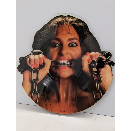 WAYSTED Women in chains 7" cut-out picture disc single. CHSP2736