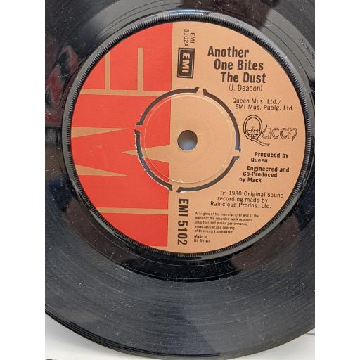 QUEEN Another one bites the dust / Dragon attack 7" single. EMI5102