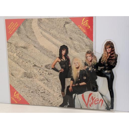 VIXEN Cryin' 7" cut-out picture disc single. MTPD60