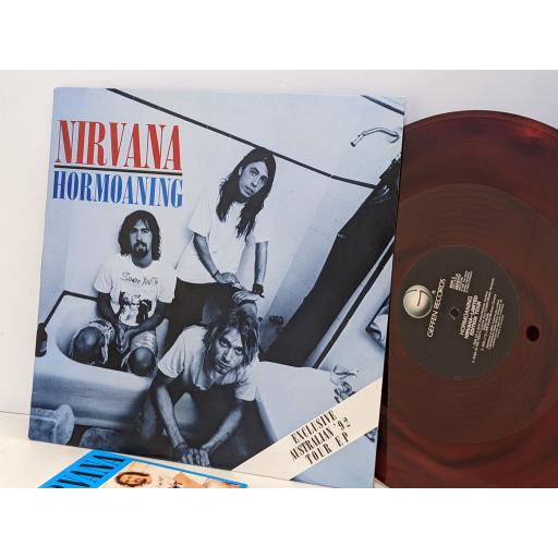 NIRVANA Hormoaning limited edition 12" red swirl vinyl EP. GEF21711