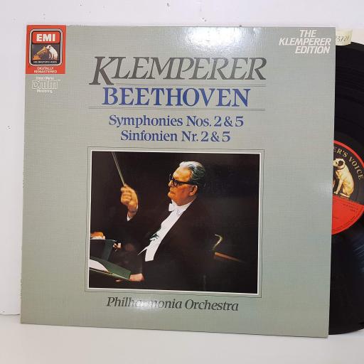 KLEMPERER, BEETHOVEN - symphonies nos 2&5, sinfonien nr 2 & 5. ED2902521, 12"LP