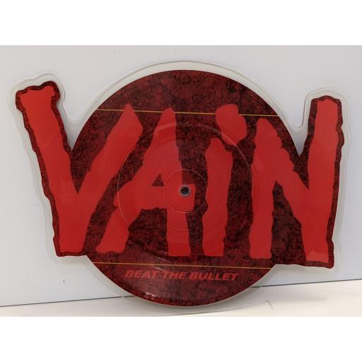 VAIN Beat the bullet 7" cut-out picture disc single. ISX432