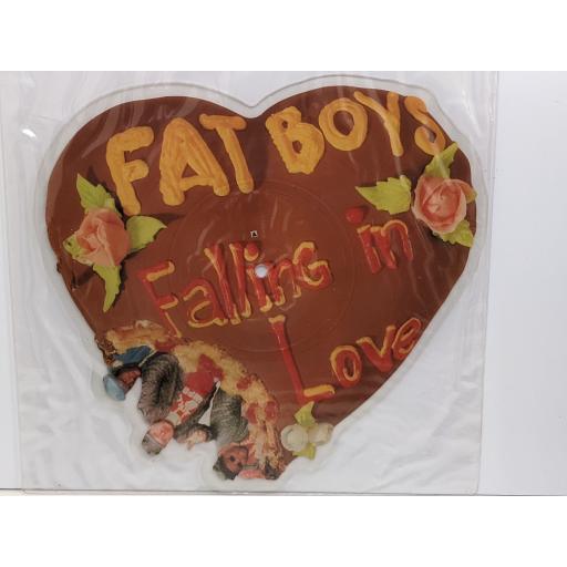 THE FAT BOYS Falling in love 7" cut-out picture disc single. URBP10
