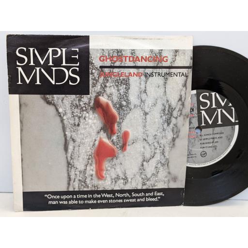 SIMPLE MINDS Ghostdancing 7" single. VS907