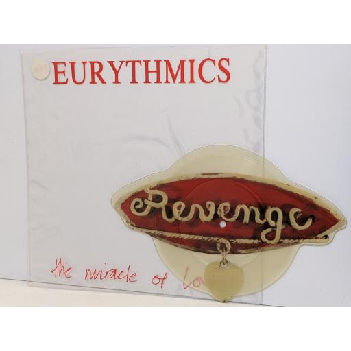 EURYTHMICS The miracle of love 7" cut-out picture disc single. DA9P