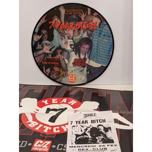 CHOW DOWN 7 year bitch 10" numbered picture disc EP. CZ048