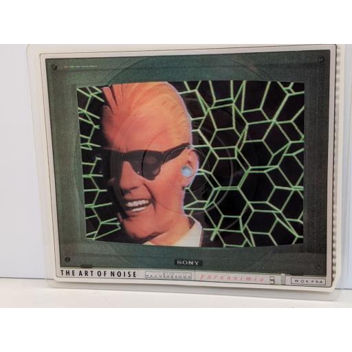 THE ART OF NOISE (WITH MAX HEADROOM) Paranoimia7" cut-out picture disc single. WOKP9