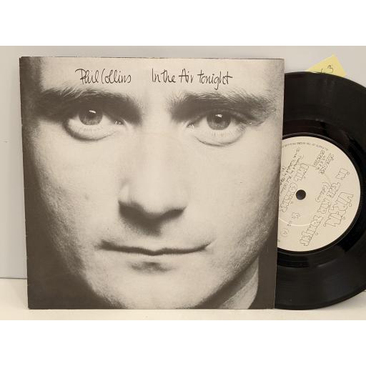 PHIL COLLINS In the air tonight / the roof is leaking 7" single. VS102