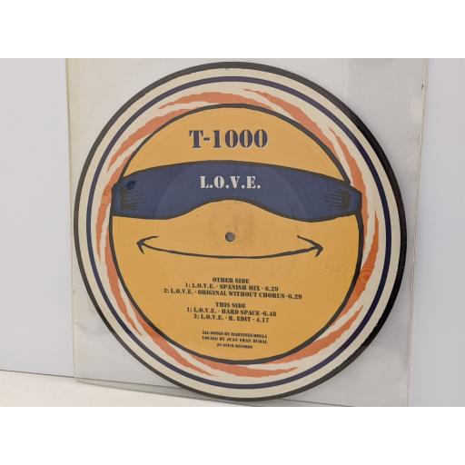T-1000 L.o.v.e. 10" picture disc maxi-single. STK-516