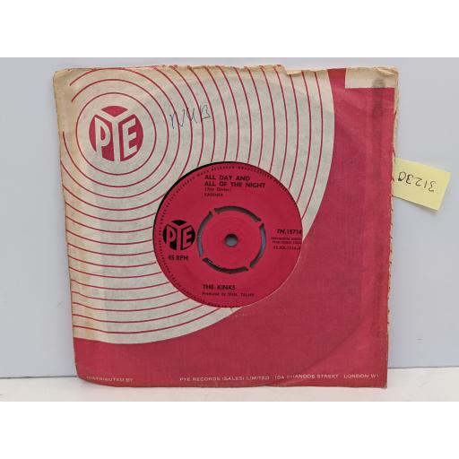 THE KINKS All day and all of the night / I gotta move 7" single. 7N.15714