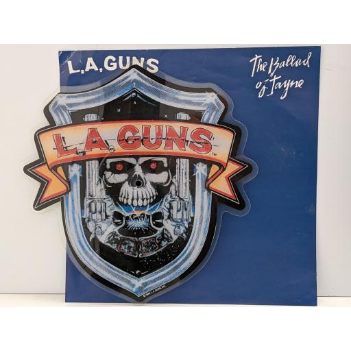 L.A. GUNS The ballad of Jayne 7" cut-out picture disc single. MERP361