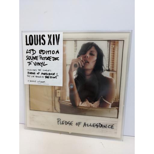 LOUIS XIV Pledge of allegiance 7" cut-out picture disc single. ATO228