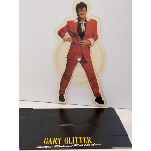 GARY GLITTER Another rock and roll christmas 7" cut-out picture disc single. ARISD592