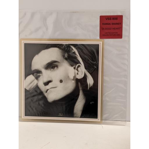 FEARGAL SHARKEY A good heart 7" limited edition cut-out picture disc single. VSS808