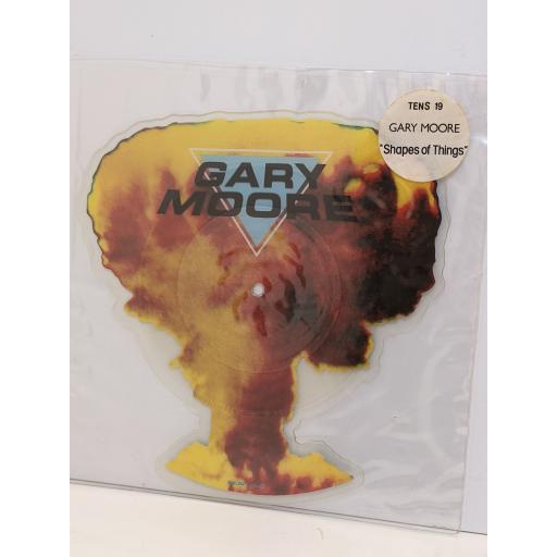GARY MOORE Shapes of things 7" cut-out picture disc single. TENS19