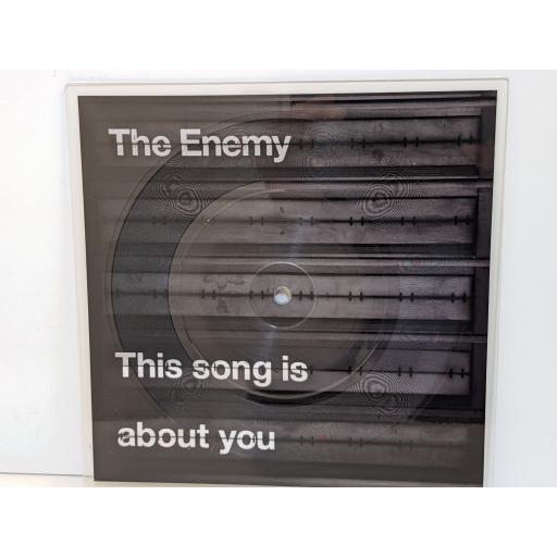THE ENEMY This song is about you 7" cut-out picture disc single. 505144272