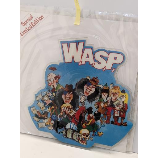 WASP The real me 7" limited edition cut-out picture disc single. CLPD534