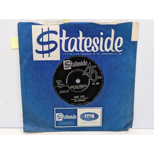 THE SUPREMES Baby love 7" single. SS350