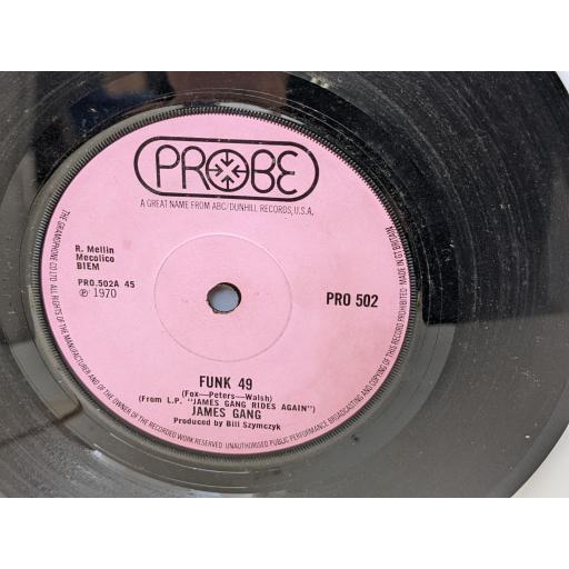 JAMES GANG Funk 49 / Thanks 7" single. PRO502