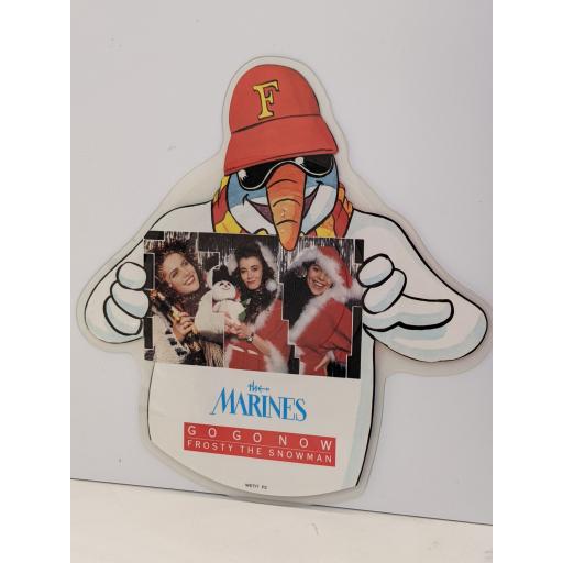 THE MARINES Frosty the snowman 7" cut-out picture disc single. WETITP2
