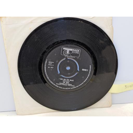 THE WHO Someone's coming / I can see for miles 7" single. 604011